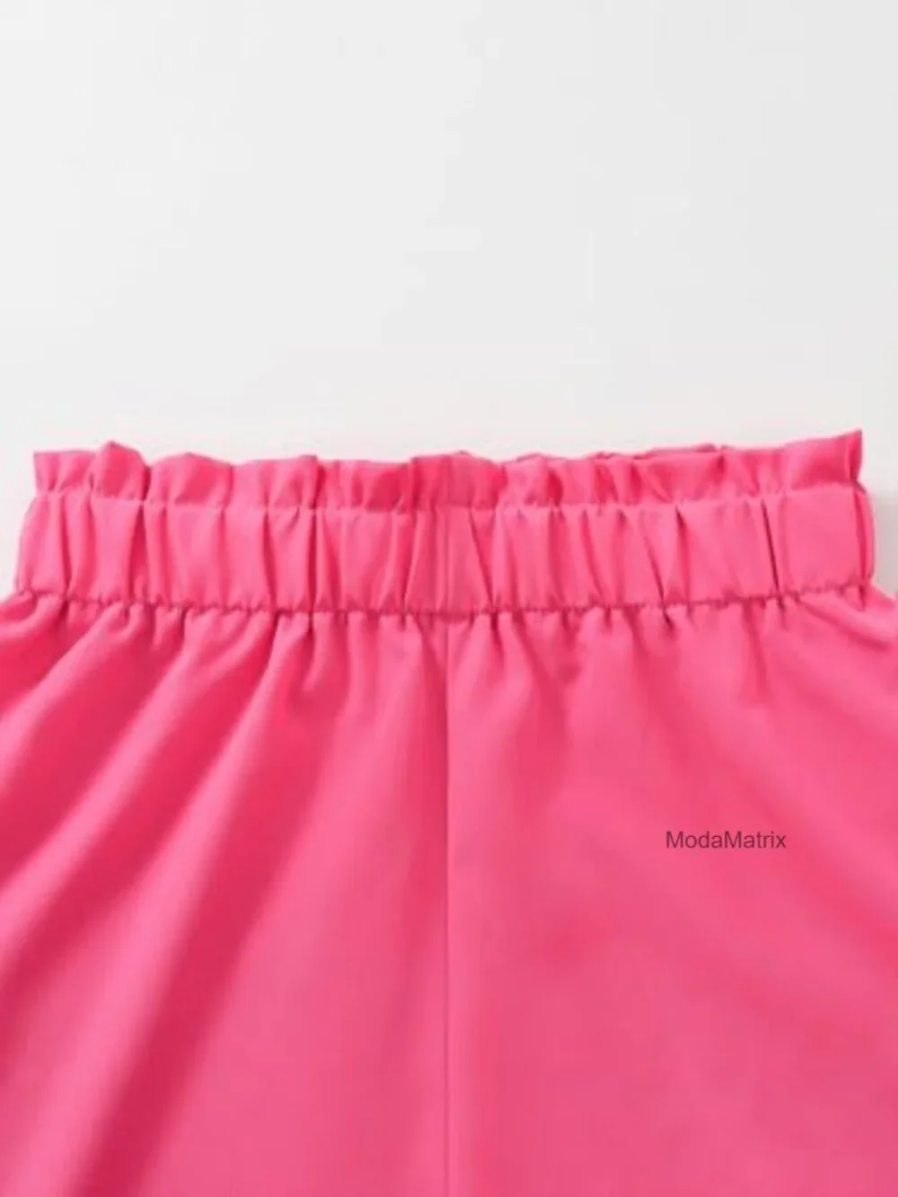Girls Sleeveless Ruffle Scalloped Hem Tank Top and Short Set